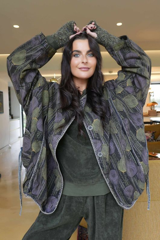 Plume Denim Jacket Green